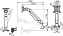 Monitor support four axis