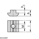T-slot stone N10 M8