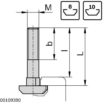 T-Bolt, N8, M6x25