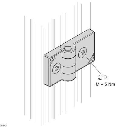 CHARNIERE PA 30X30 grey (individuel)