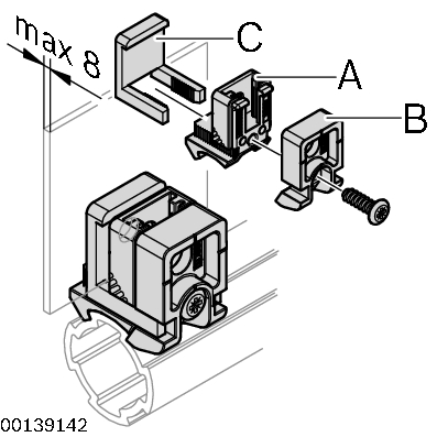 Detent spring n8/n10 transp.