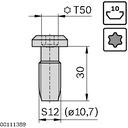 Screw s12x30-t50