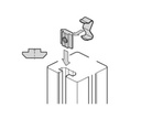 Slot nut, sliding block, N8, M8