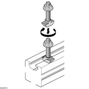 T-head bolt hs10-m8x20♥