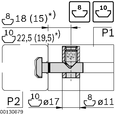 Quick connector n10 0°