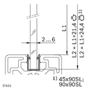 Slot profile 10 L=2000mm Grey