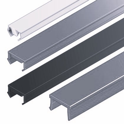 Cover profile N10 2000mm signal grey