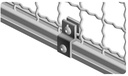 Fixation panneau grillagé (Kit) - 45mm