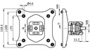 Kit monitor mount + adaptor plate