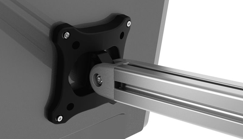 Kit monitor mount + adaptor plate