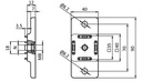Kit monitor mount + adaptor plate