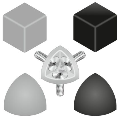 Cache W45x45, Noir Esd (cube)