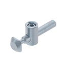 Quick connector, N10, bendable, end-to-slot, zinc plated