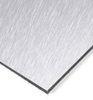 Feuille de composite d'aluminium, ACM, fini brossé deux côtés, 3mm, 48”x96”