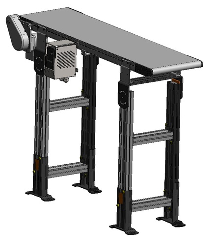 [MT-00011] Complete Conveyor, 12" x 6' long, 2200 "End-Drive", Pos. A